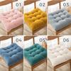 40/50cm Winter Plush Cushion Solid Color Lamb Chair Seat Cushion Pouf Tatami Room Office Car Seat Butt Pad Thicken Floor Cushion