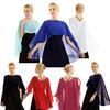 Womens Soft Chiffon High Low Shawl Wedding Capes Shrug Bridal Wraps Evening Wedding Cover Up