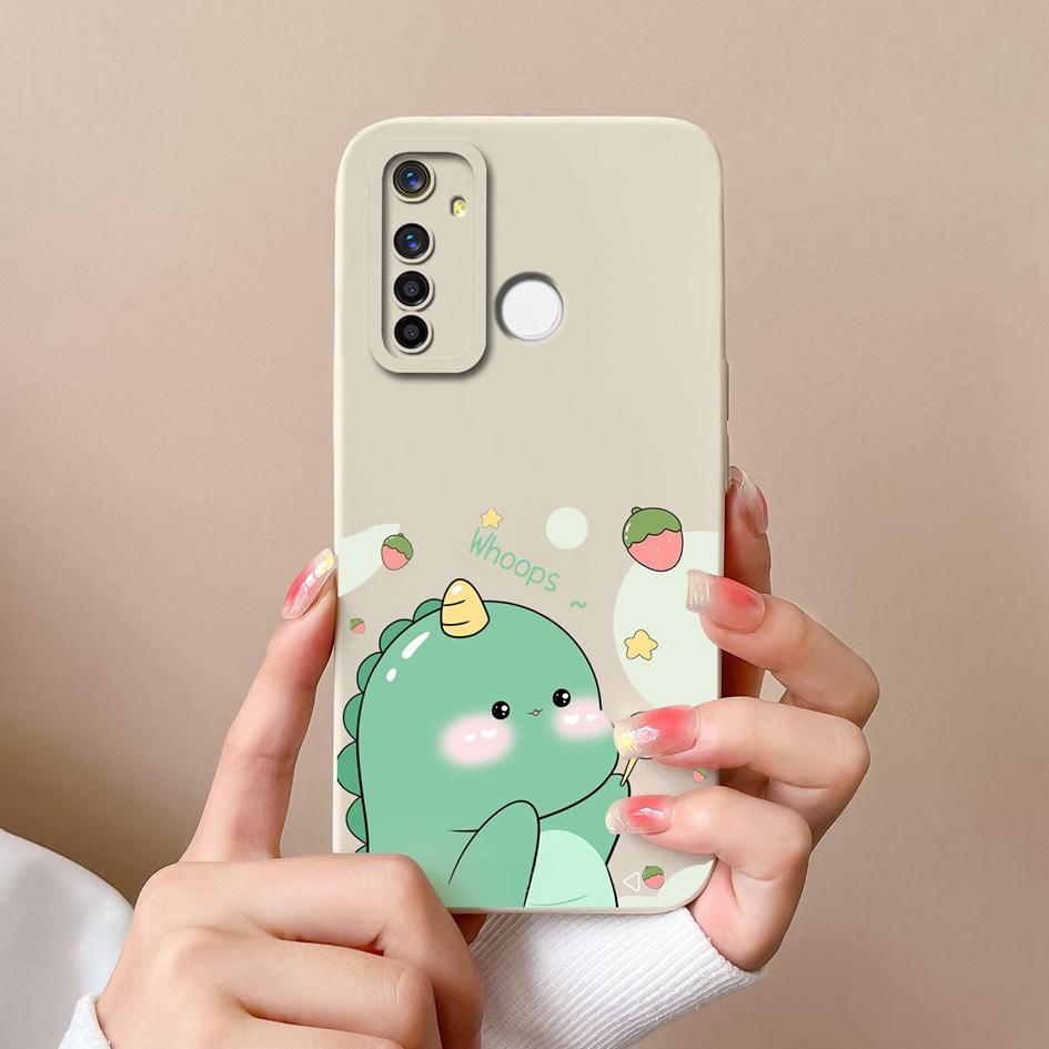 Чехол для Oppo Realme V13 X2 X7 V15 Q5 Q5i Q Q3 Q3i F29 A5 Pro Задние крышки с рисунком аниме-динозавров Мягкие силиконовые защитные чехлы для объективов для Oppo Shell