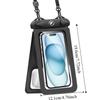 Transparent Mobile Phone Waterproof Bag Double Pocket Waterproof Phone Pouch  Cell Phone