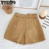 WTEMPO Summer Women's Chiffon Shorts Fashion High Waist Loose Shorts Wide Leg Shorts Casual Shorts Suit Shorts