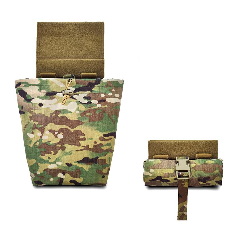 BEPAN Green Tiger Spot Tactical Foldable RecyclingTransfer Bag Outdoor Hunting Dump Drop Bag