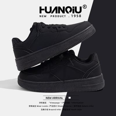 Глобальная женская обувь на толстой подошве, весна 2025, новый студенческий тренд, универсальные повседневные маленькие черные туфли ZHQ6338