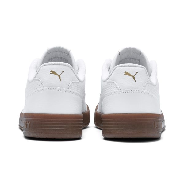 Puma Кожаные кроссовки Caracal в стиле ретро, легкие низкие унисекс кроссовки, белые 369863-06