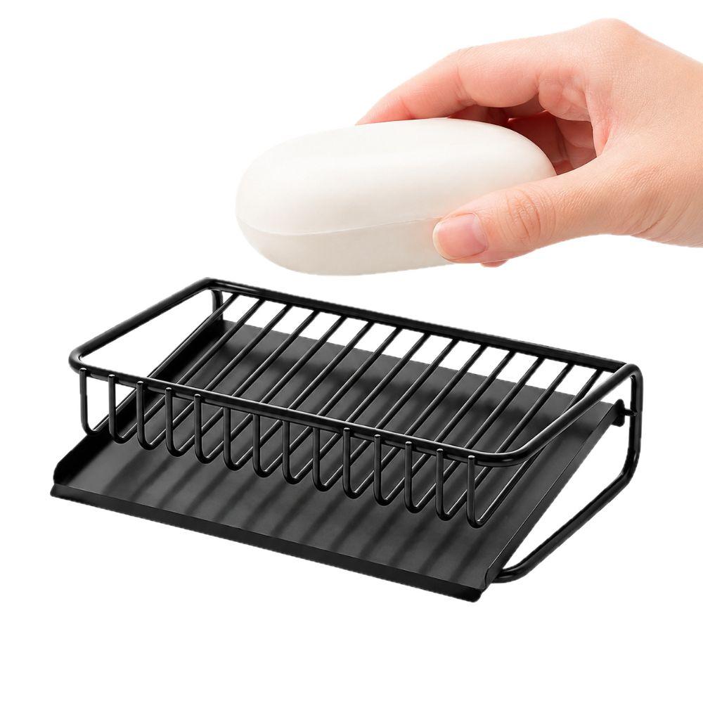 Plastic Bar Soap Holder Self Draining Soap Saver Dish Modern Sponge Dispenser Kitchen Sink