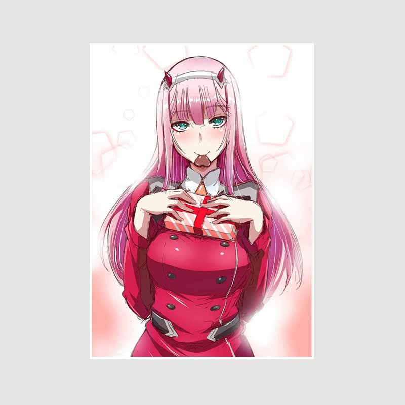 Белая книга Аниме Плакаты Художественная живопись Классика Аниме Darling in The Franxx Плакат Домашний декор Фреска Гостиная Украшения Принты Картины Подарки