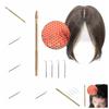 5pcs/set Golden Lace Wig Needles Durable Wig Making Kit Making and Repair Ventilating Needles DIY