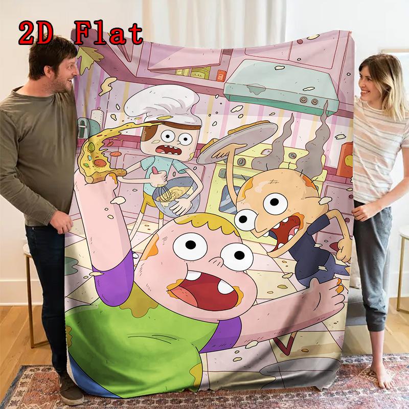 Clarence animated series 2D Flat Pattern Flannel Blanket High quality All Seasons Warmth and Comfort Perfect for Christmas Gifts.PMT0914410