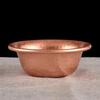Copper Pet Bowl 11cm Hammered Copper Dog Water Bowl, Stackable No-Coating Wide Metal Pet Food Bowl For Home Kitchen Garden Patio