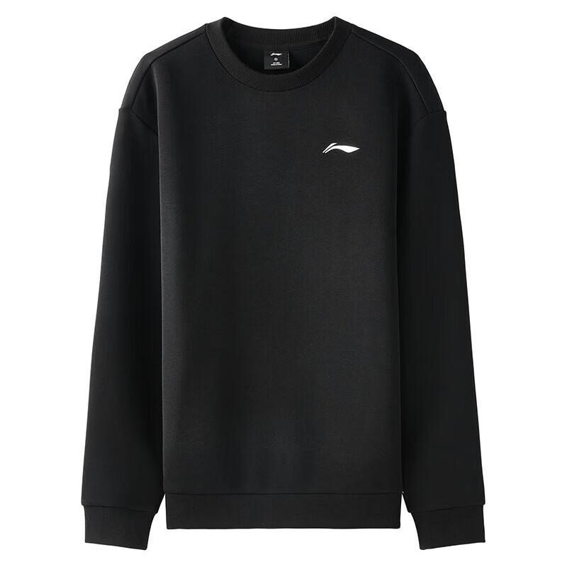 Li-Ning Мужская повседневная толстовка с круглым вырезом и длинным рукавом