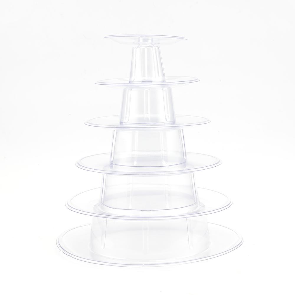 6-ярусная круглая стойка для макаронных изделий Tower Стенд для торта Стеллаж для декора свадебной вечеринки