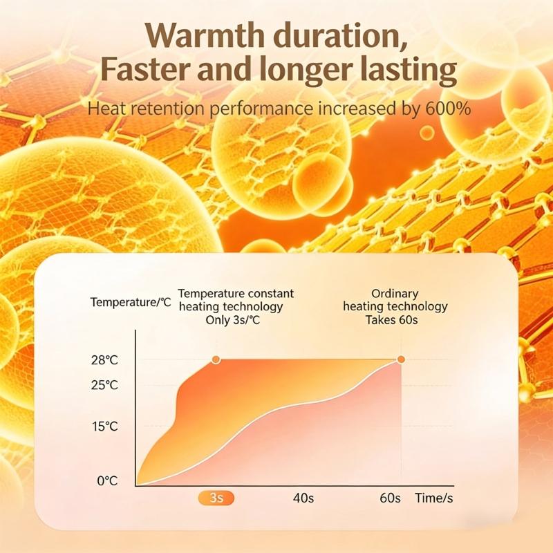 Умный терморегулятор Грелка для рук Три уровня нагрева 45℃/55℃/60℃ Дисплей Тепло Перезаряжаемая для ежедневного использования