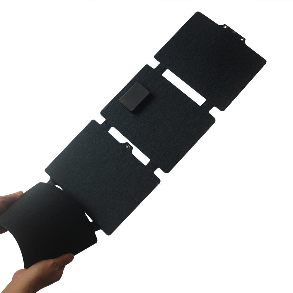 Уличное портативное гибкое складное солнечное зарядное устройство с портами Type-C/USB/DC для кемпинга, походов, мобильного телефона, для экстренных ситуаций