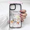 Красивый зимний снежный чехол для телефона для IPhone 16 15 14 13 12 11 17 Pro Max Mini X 7 8 Plus Милый чехол Merry Christmas Прозрачный
