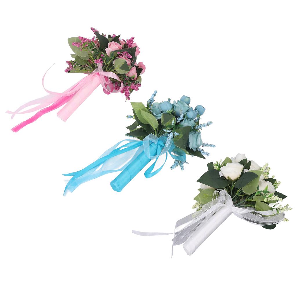 Свадебный букет имитация искусственной розы реалистичные зеленые листья современная элегантная роза для свадьбы Чу