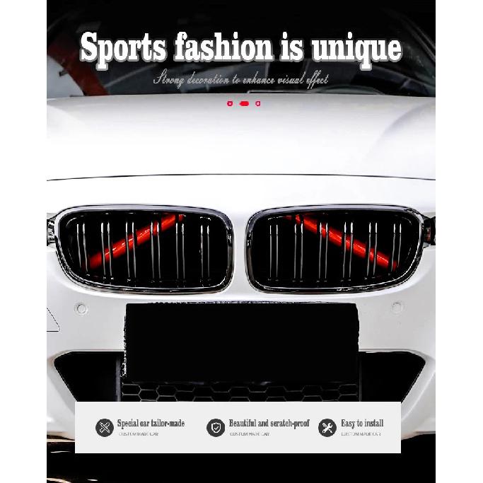 For BMW 4 Series F36 420i 428i 435i Coupe & Convertible & Gran Coupe 2014-up 2Pcs Car Front Grille Cover Trim Strips Accessories