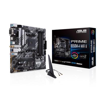 ASUS PRIME WIFI II AMD Ryzen серии 5000 совместимая с AM4 B550 оборудованная mATX авторизованный дистрибьютор продукт B550M-A материнская плата/домашняя