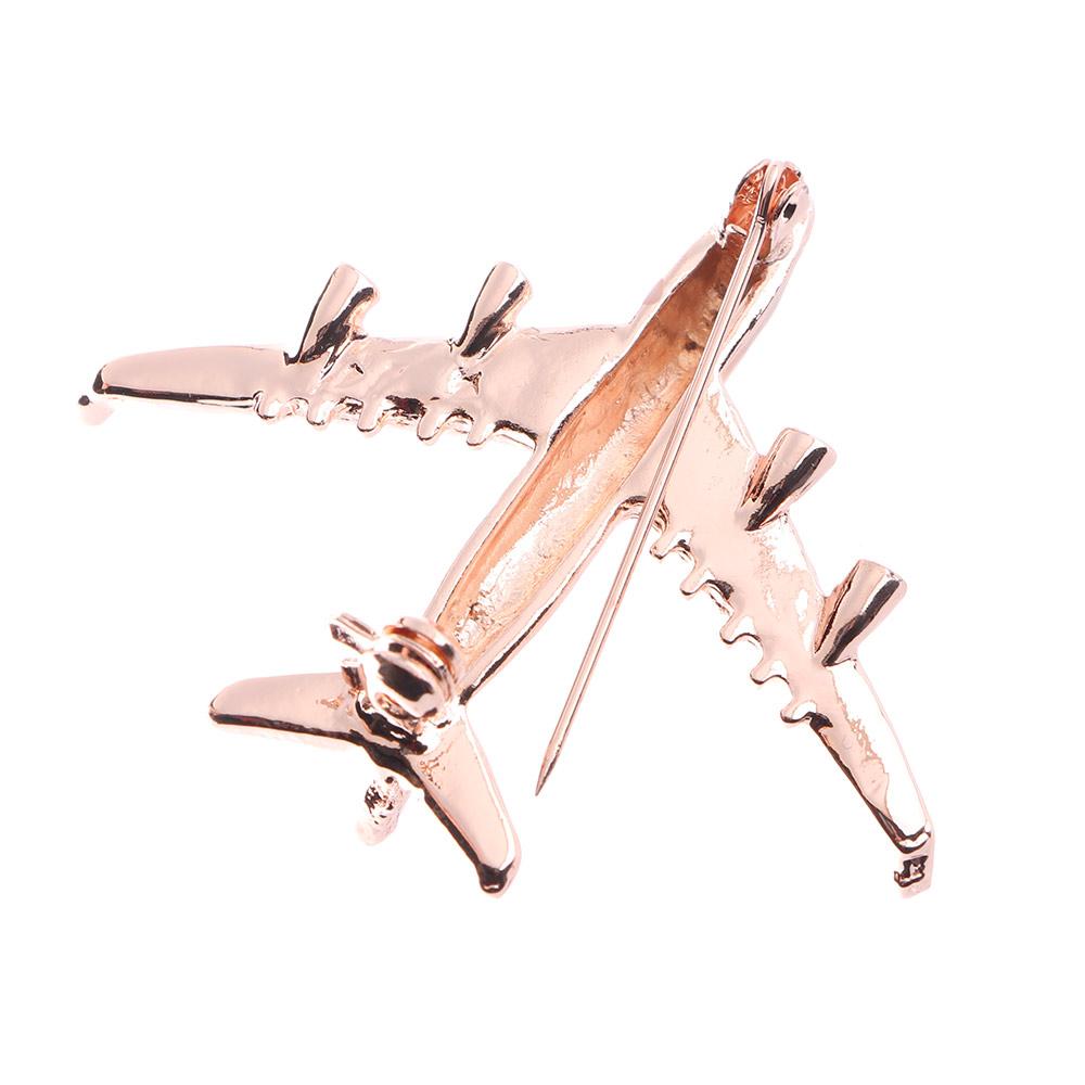 Exquisite Cute Aircraft Zinc Zinc Alloy Airplane Enamel Badge Brooch Jewelry Pins