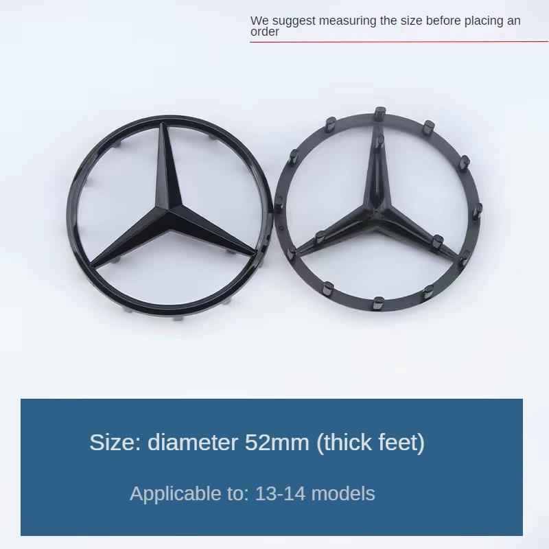SUG2 Top Quality 52mm 57mm Steering Wheel Center Badge Star Logo Car Emblem with 18 Pins for Mercedes Benz C CLA CLS GLC GLE GLS E