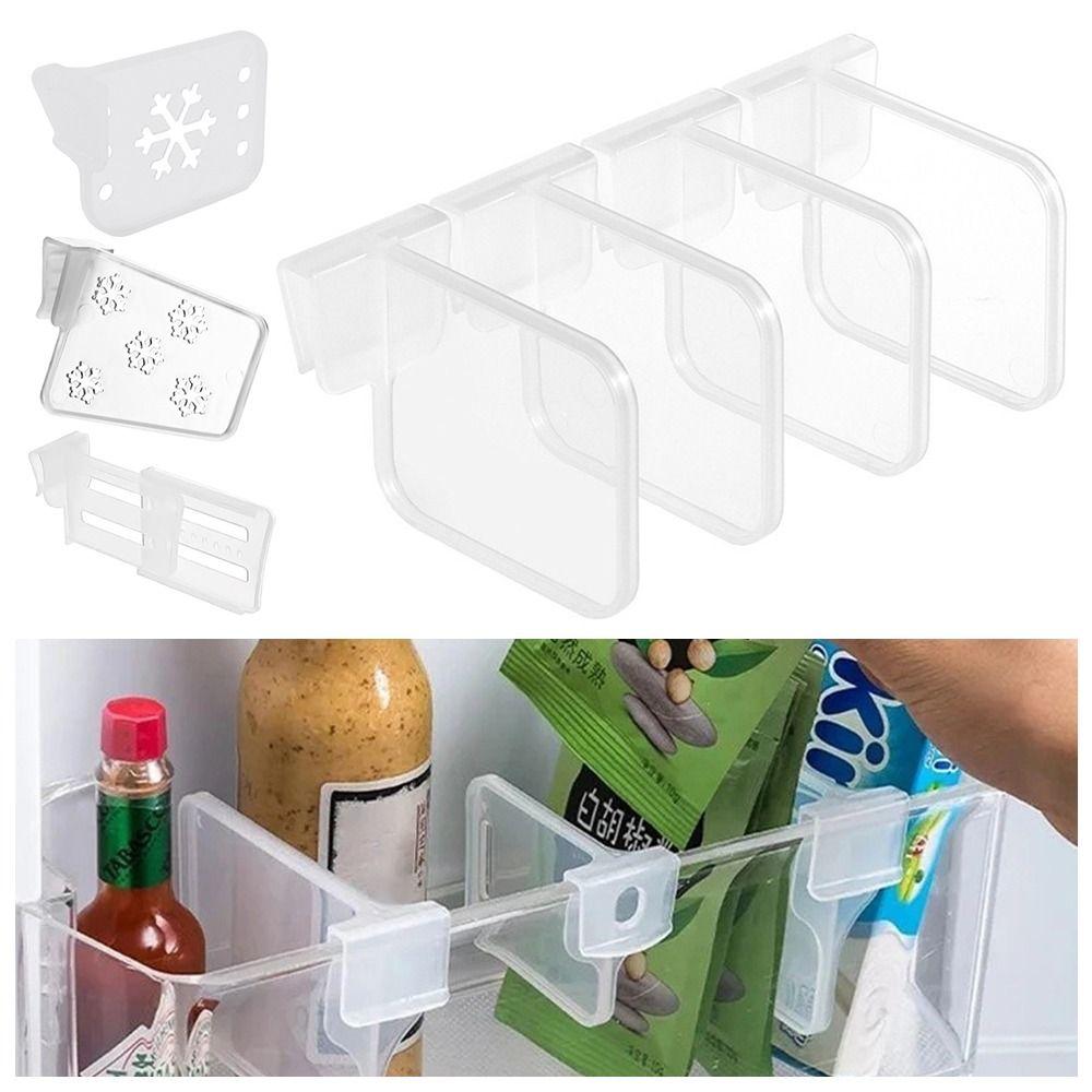 1Pcs/1Set Bottle Can Organizer Storage Shelf Kitchen Accessories Divider Clip
