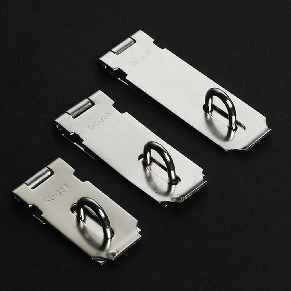 Навесной замок из нержавеющей стали для оконного шкафа, почтового ящика, замка, пластины для замка, отеля, офиса, ворот, сарая, предохранительной защелки, защищающей от потери