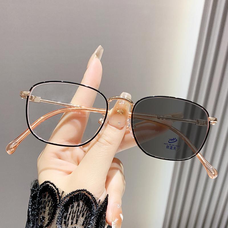 Фотохромные очки для чтения с защитой от синего света, очки высокой четкости для пожилых людей с пресбиопией, модные очки для мужчин и женщин