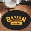Boston Bruin (1) Round Office Rug Decorative Floor Rug for Office Bedroom Living Room and Home Space