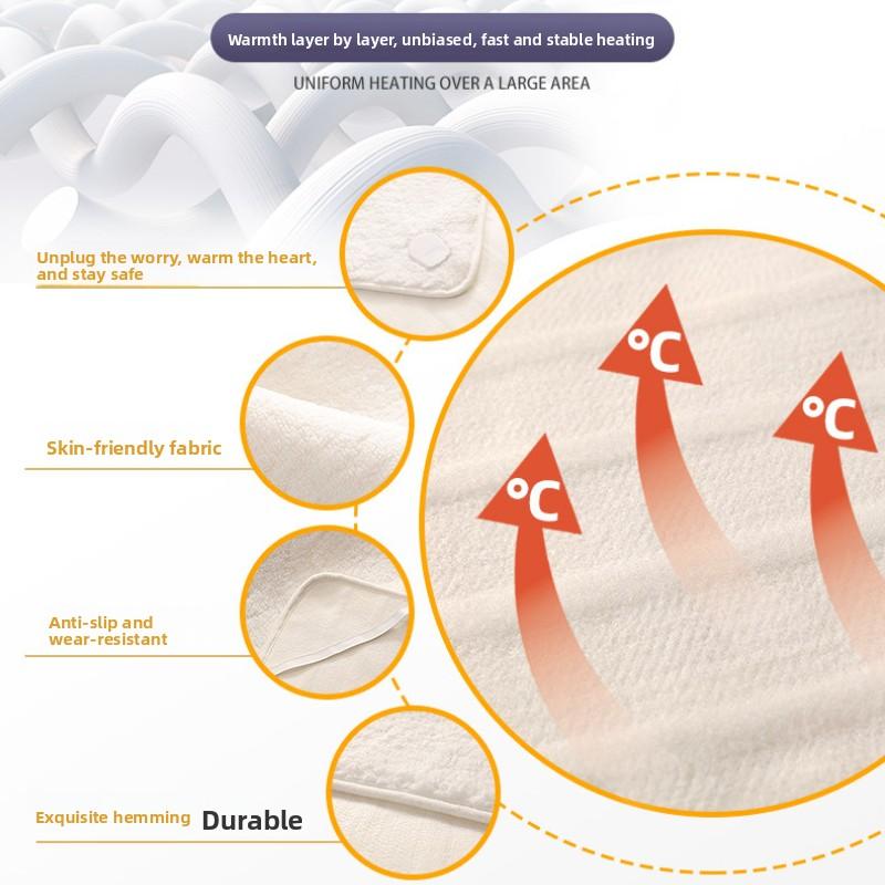 Электрическое одеяло Одинарное Двуспальное Двойное управление Контроль температуры Бытовое электрическое одеяло Студенческое общежитие Электрический матрас