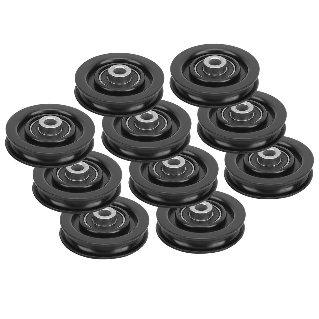 10pcs Nylon Iron Fitness Bearing Pulley Home Gym Attachments Exercise Strength Training Accessory 75mm