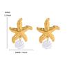 Early Autumn New Retro Stainless Steel Flower Earrings Wind High-end Light Luxury Medieval Earrings