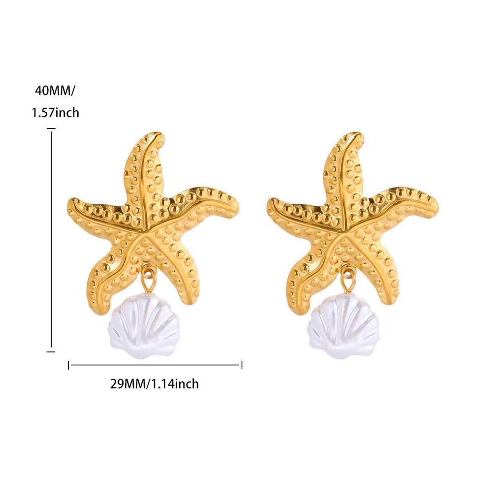 Early Autumn New Retro Stainless Steel Flower Earrings Wind High-end Light Luxury Medieval Earrings