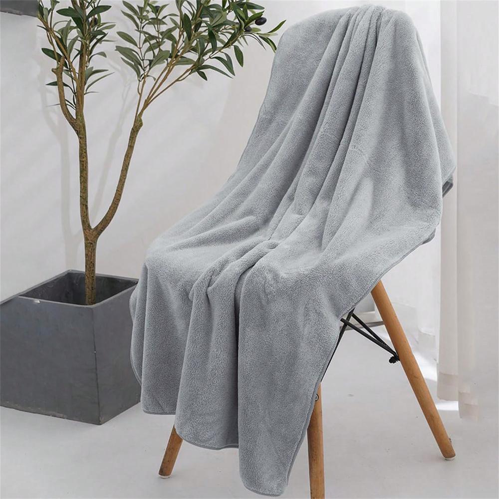 1PC Durable Thickened Coral Fleece Towel Absorbent Lint-Free Bath Towel Soft Gym Towel Household