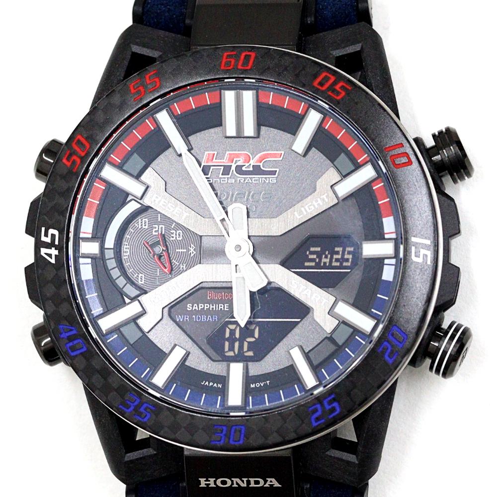 Casio Мужские часы EDIFICE Sospensione Honda Racing ECB-2000HR-1AJR, Bluetooth, Солнечные, Кварцевые