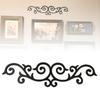 Vintage Art Style Wooden Scroll Crown Pattern Wall Hanging For Living Room And Bedroom Decoration
