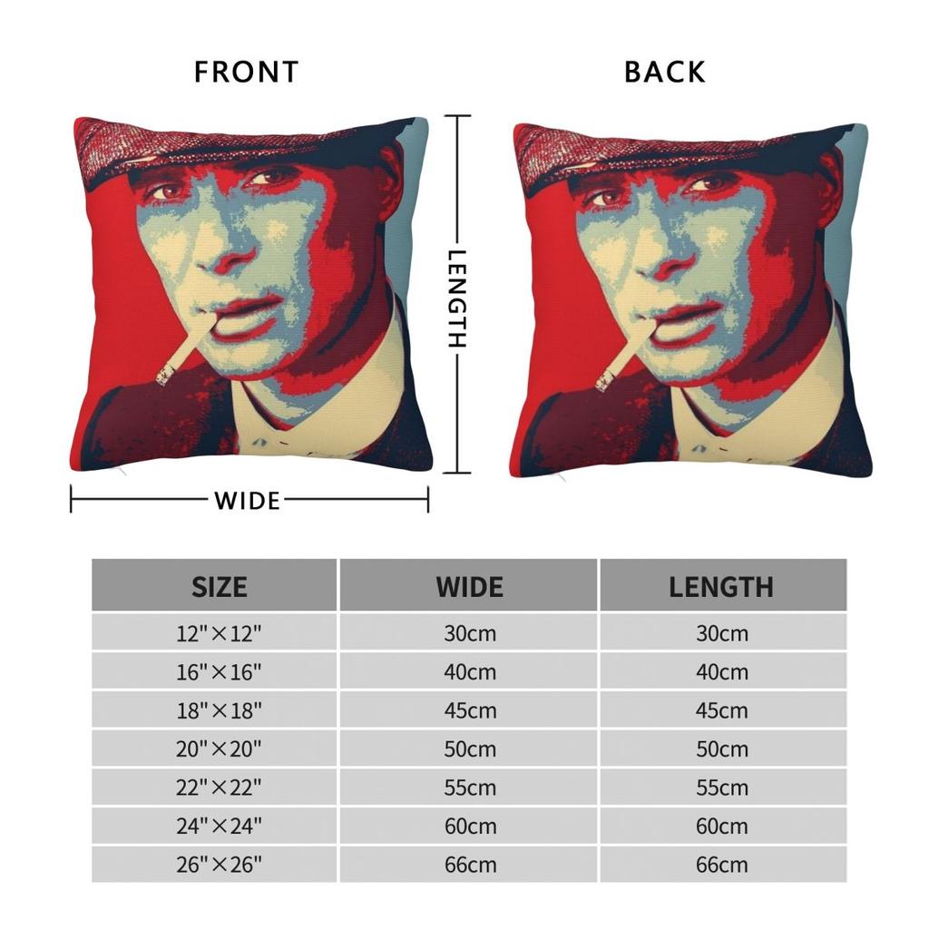 Tommy Shelby Cillian Murphy Square Pillowcase Polyester Linen Velvet Creative Decor Pillow Case Sofa Seater Cushion Cover 45X45