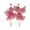 Серьги Flower Mesh, серьги Niche Temperament Design, маленькие свежие пасторальные серьги