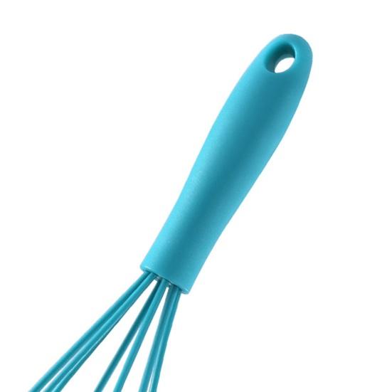 Силиконовый венчик для взбивания яиц, ручной венчик для яиц с нескользящей ручкой, ручные проволочные венчики с силиконовым покрытием для смешивания, приготовления пищи, перемешивания