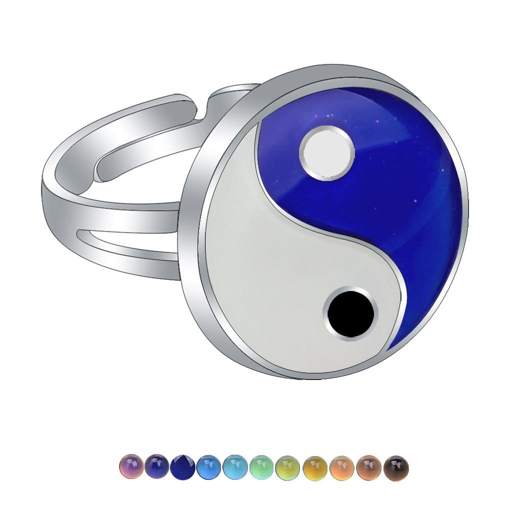 1Pcs Fashion Ring Simple Children's Princess Cartoon Cute Animal Temperature Change Ring