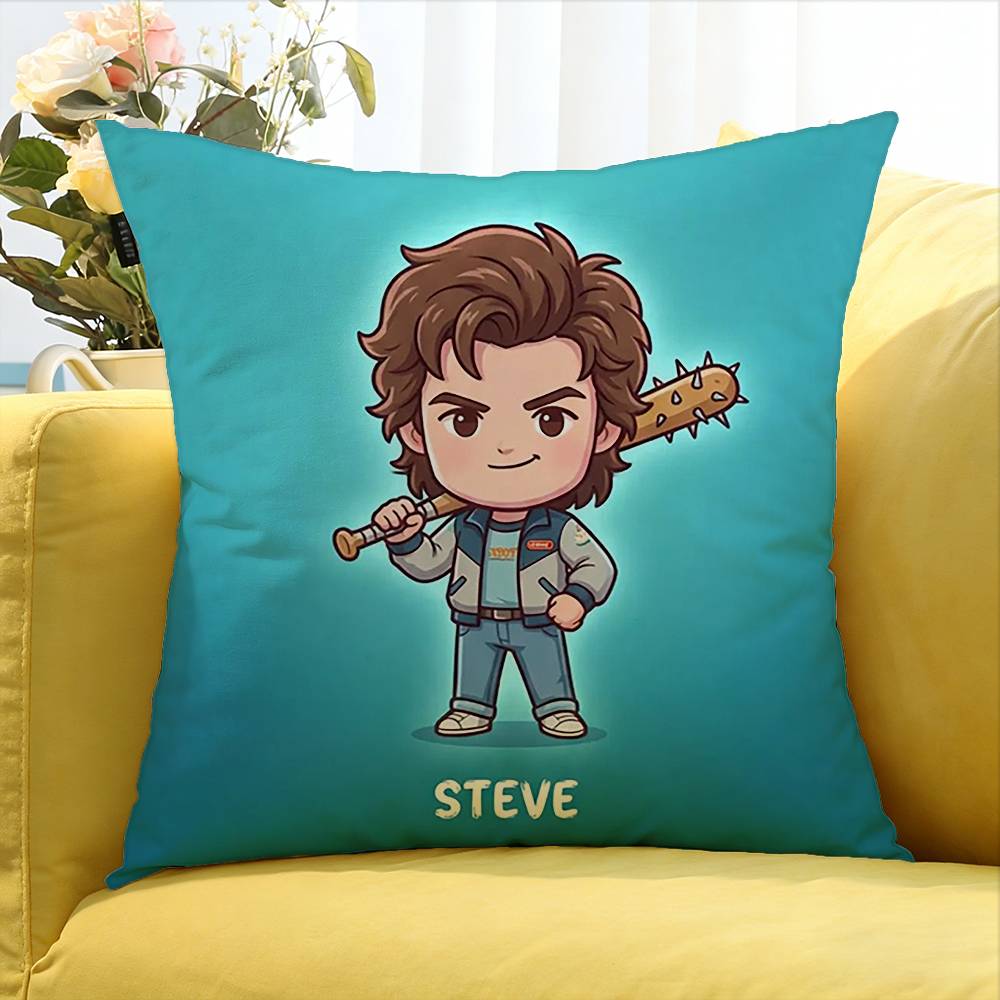 Joe Keery Stranger World Various Sizes Square Pillow Case For Car Home Bedchamber Decor