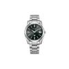 Серия Eco-Drive Водонепроницаемость 100 метров Солнечный механизм Стальной ремешок 37,2 мм Мужские часы Черный циферблат AQ4080-52E