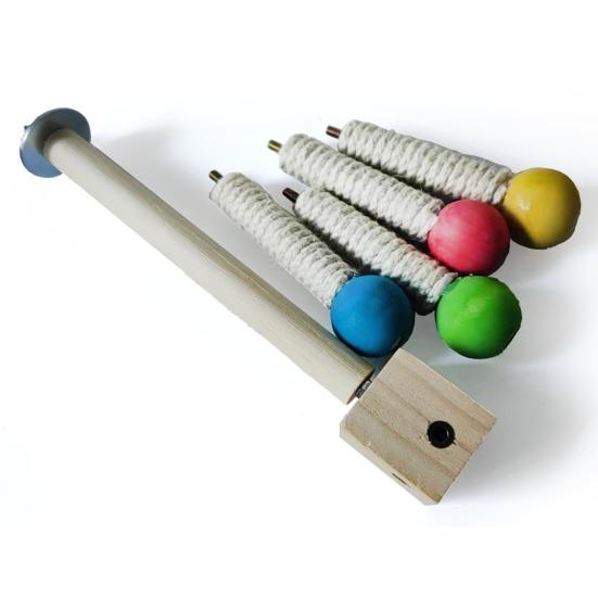 Вращающаяся подставка для птиц, игрушка-жердочка, вращающаяся на 360 градусов, деревянное колесо для упражнений, жердочка для попугаев, аксессуары для попугаев, волнистых попугайчиков, неразлучников, зябликов, конур