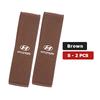 1/2PCS Car Ice Silk Seat Safety Belt Shoulder Strap Protection Pad For Hyundai Ioniq Sonata Elantra Solaris Creta Accent SantaFe zaq2