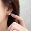 Серьги Pearl Love французские ретро легкие роскошные маленькие в форме сердца для поездок на работу