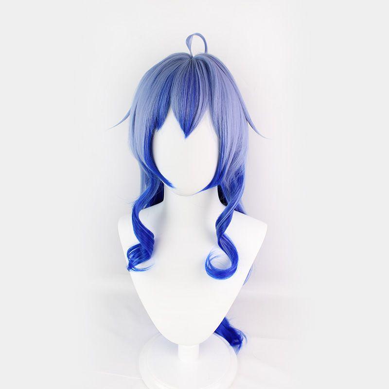 Genshin Impact Ganyu Aqua Blue Gradient Long Wig For Stunning Cosplay Events