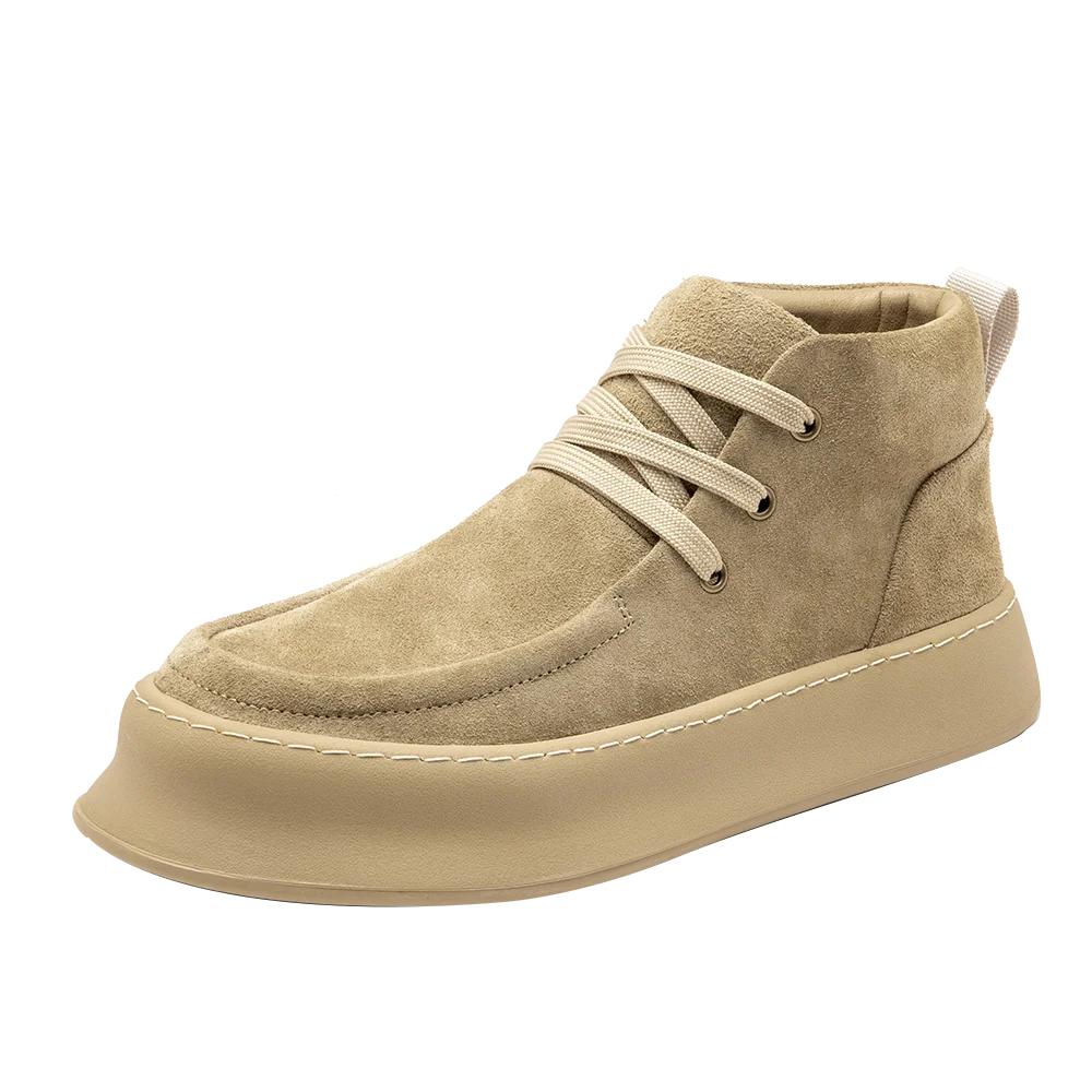 Fashion Autumn Winter Hot Selling Men's Ankle Boots Handmade Soles Comfortable Men's Business Casual Shoes Office Daily Oxford Shoes