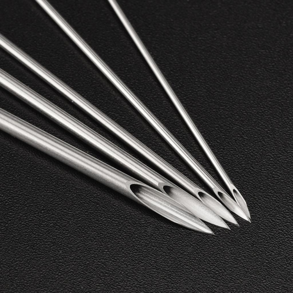 100 шт. одноразовые иглы для пирсинга из нержавеющей стали, стерильные иглы для пирсинга, аксессуары для татуировок