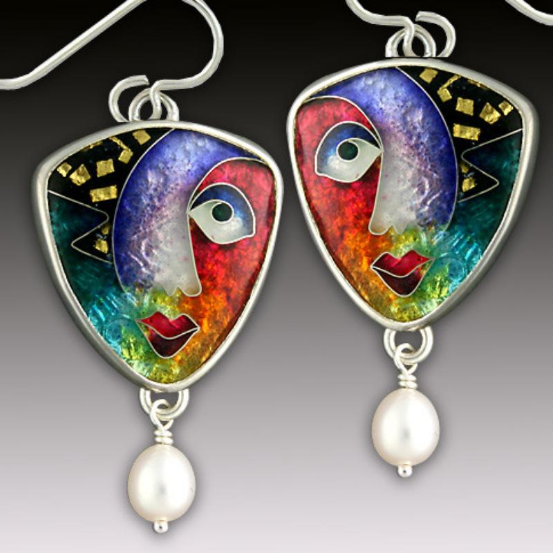 Fashion Vintage Abstract Face Ladies Earrings