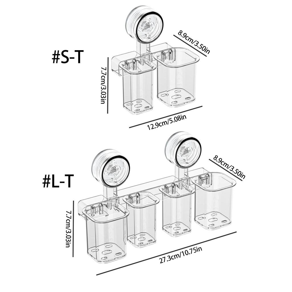 Маленький держатель для зубных щеток на присоске, настенное крепление без сверления, подставка для ванной комнаты для кухни и спальни