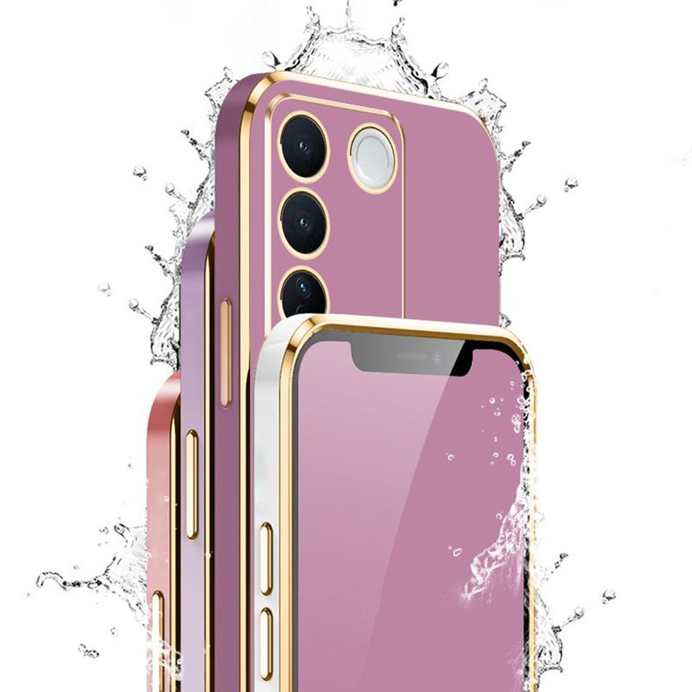 Bling Soft Shockproof Cover For Tecno Spark 8C 9 7 7T PRO 6 GO 5 Air Square Plating Phone Case Camon 18P 18 18T Pova 3 2 4 Pro