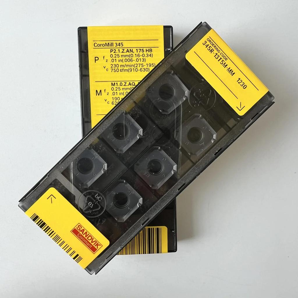 Original Sandvik / 345R-13T5M-MM 1230 / CNC Lathe Carbide Blade 10 Pcs